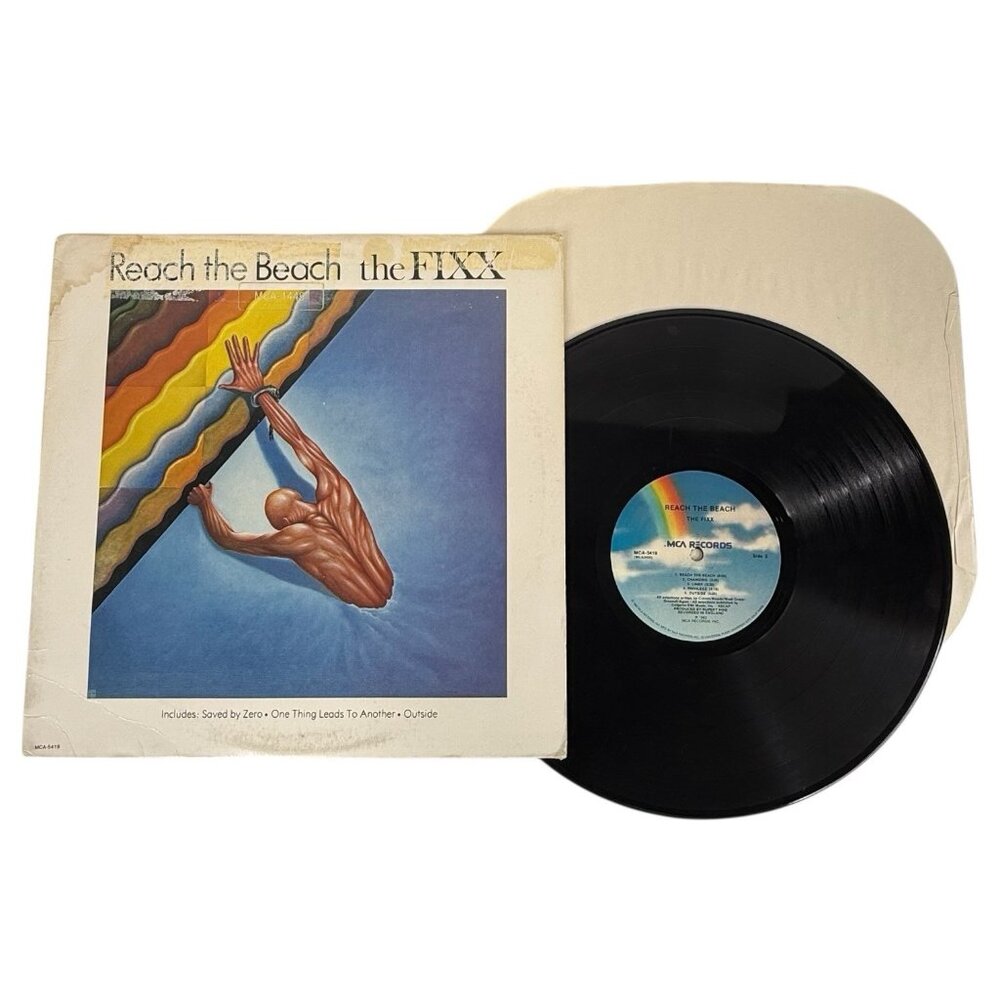 The‎ Fixx Reach The Beach VInyl LP 1983 MCA-5419 Record Album Play Tested Rock